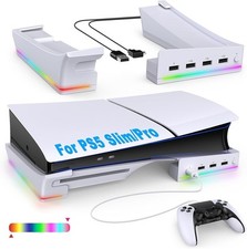 FASTSNAIL RGB Horizontal Stand for New PS5 Slim/Pro Console
