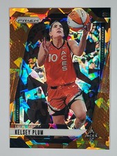 Kelsey Plum 2024 Panini Prizm WNBA Orange Cracked Ice Prizm 77 Las Vegas Aces