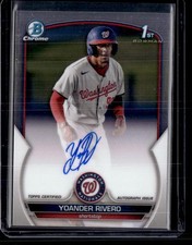 2023 Bowman Chrome #CPA-YR Yoander Rivero Prospect Autographs AU