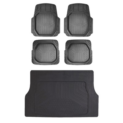 Semi-Custom fit Floor Mats & Cargo Liner Waterproof for Toyota 4Runner Black 6x