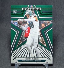 Johnny Wilson Green Foil Rookie RC 2024 Panini Rookies & Stars Card #156 Eagles. rookie card picture