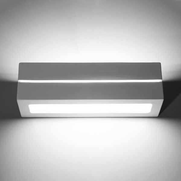 Applique céramique blanche E27 Vega Line de style moderne