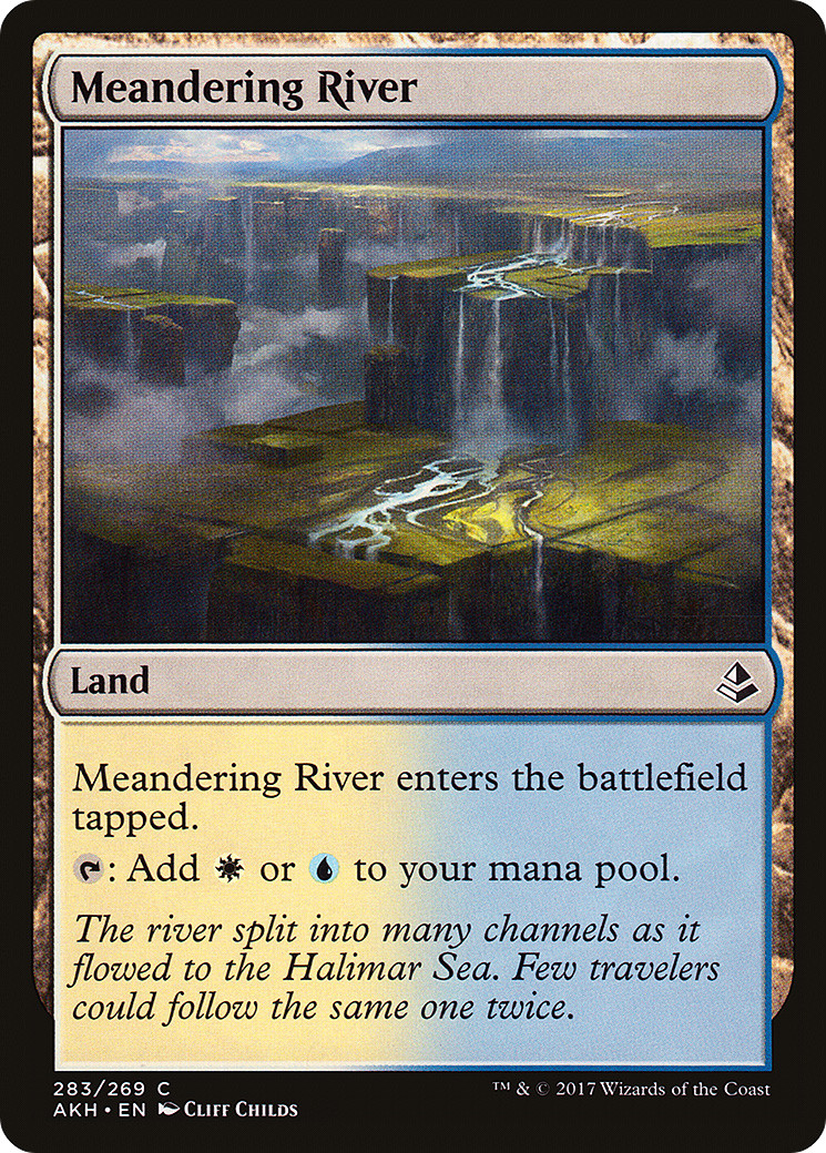 Meandering River #283 (LP) Amonkhet AKH Magic MTG