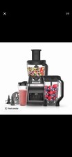 Image of Ninja BN800UK 3-in-1 Food Processor - Black/Silver, 2.1 Bowl, Mix Puree, 700ml.