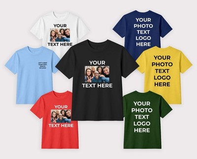 Personalisierte individuell bedruckte T-Shirts Ihr Text Foto Logo Junggesellenabschied Top