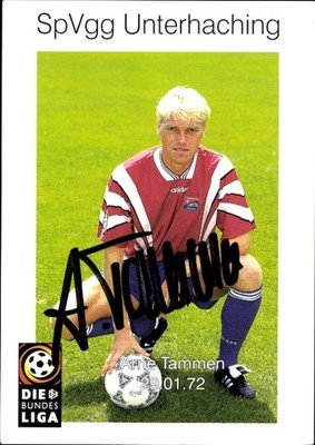 Autograph card footballer Arne Tammen, SpVgg Unterhaching, autograph - 11603544