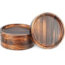 Wood Drink Coaster Set for Modern Homes