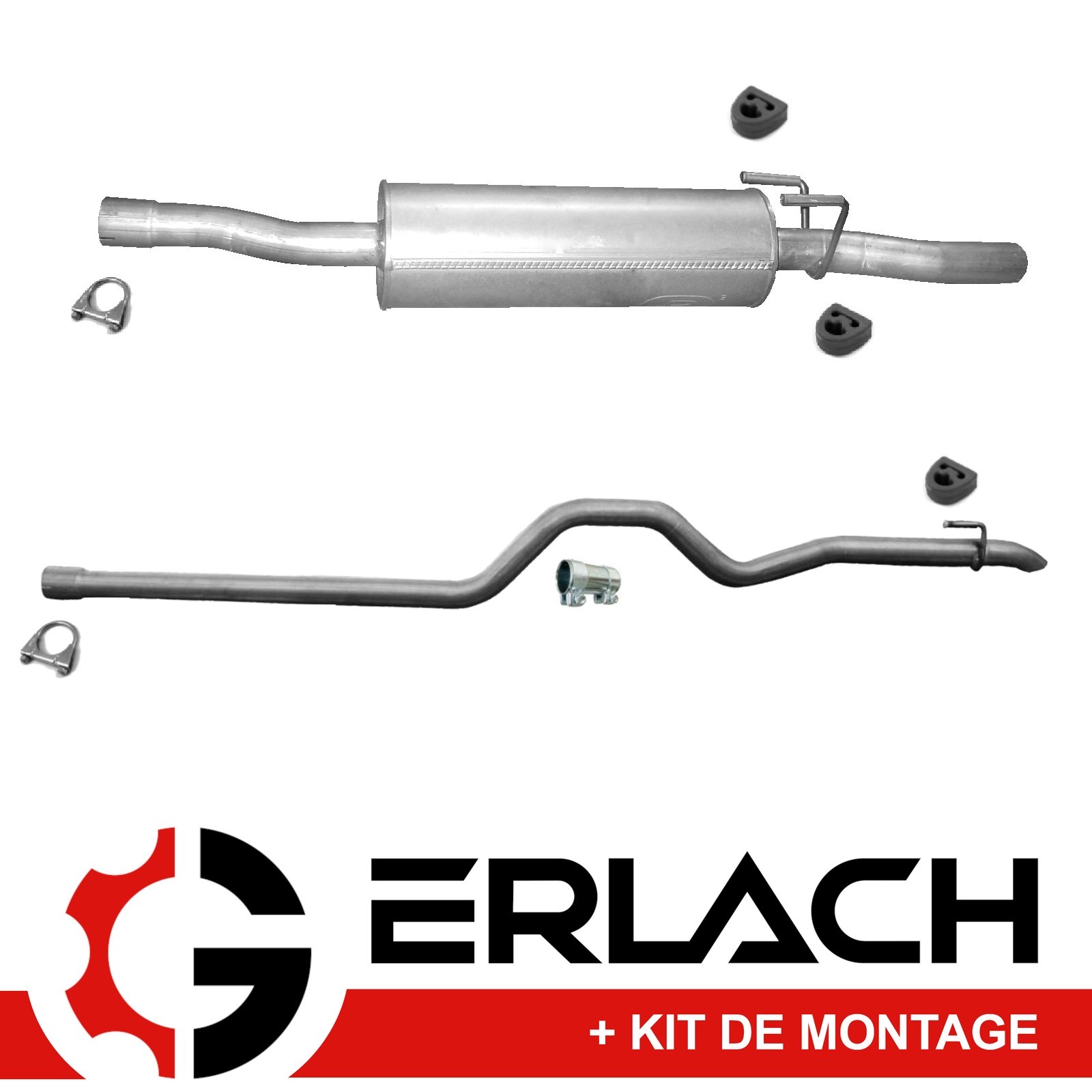 Silencieux d'échappement Sprinter 3.5-T CDI robuste en acier renforcé 3650mm