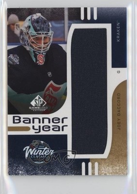 2024 Upper Deck SP Game Used Winter Classic Banner Year Relics Joey Daccord 0jr6