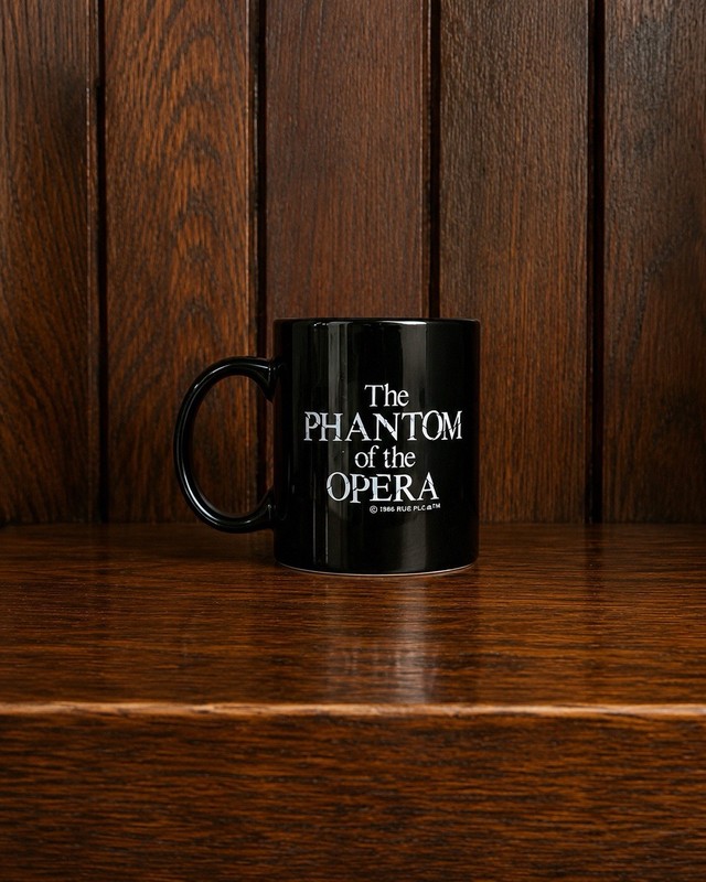 Phantom of the Opera Color Changing Heat Reveal Mug Black Mask Coffee Cup 2008