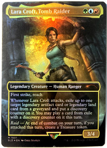 lara croft mtg card Lara Croft, Tomb Raider (#1501) (foil) (borderless)