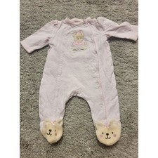 Little Me Baby Girl Footed Sleeper Newborn Pink Bear Pajamas