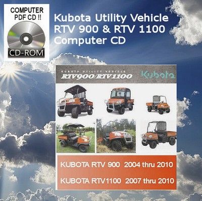Manuel De Pièces Kubota RTV 900W En PDF Sur CD - Neuf - Catalogue Illustré Pour Véhicule Utilitaire