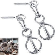 2 Pack Horse Tie Ring, Blocker Tie Ring for Horses, Horse Tack and Supplies, ...