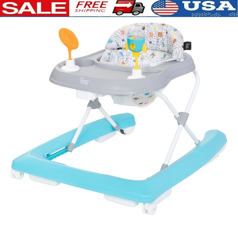 2-in-1 Activity Walker Removable STEM Toys Snack Tray Adjustable Height Wheels
Opens in a new window