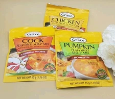 Grace Flavored Soup Mix 3 Pac Exp 2026 ~1.59 oz New Without Box 
