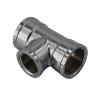 "Reduziertes T-StüCk 3/4\" X 1/2\" X 3/4\" Messing Verchromt Ig X Ig Reduziert X Ig"