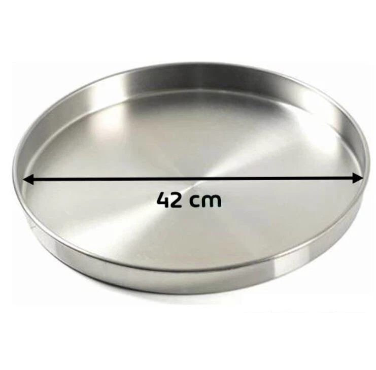 Aluminium Backblech Baklava Borek Pizza Firin Yuvarlak Tepsi Rund Backform Ø42cm - Bild 4 von 4