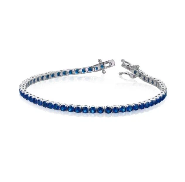 Bracciale Tennis 4 Griffe - 2 MM in Argento Massiccio 925 RODIATO con ZIRCONI Bianchi AMFB0056, AMFB0031, AMFB0032 (18