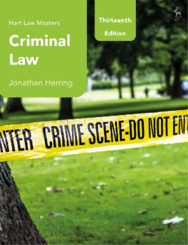 Jonathan Herring Criminal Law (Tascabile) Hart Law Masters