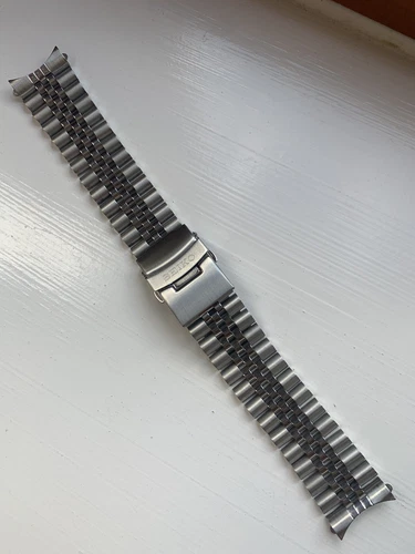 SEIKO 22mm jubilee stainless steel Strap /Bracelet With curved lug ends BARGAIN! - Picture 11 of 12