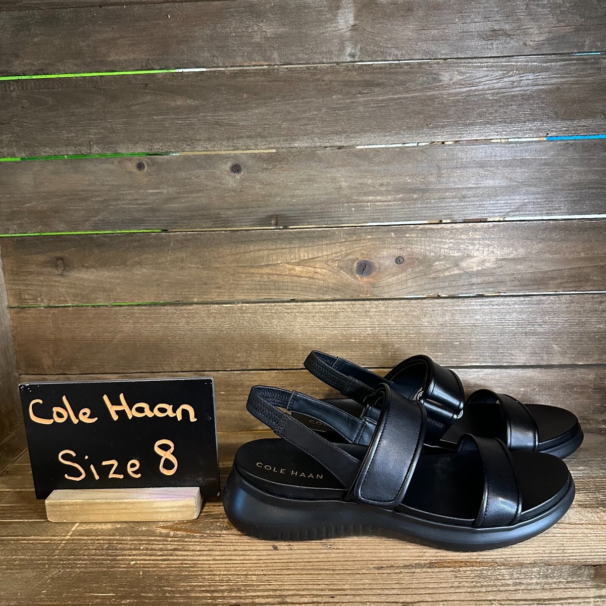 COLE HAAN ゼログランドMERITT SANDAL 8 B BLACK Cole Haan Zerogrand Merrit Sandal - Free Shipping | DSW