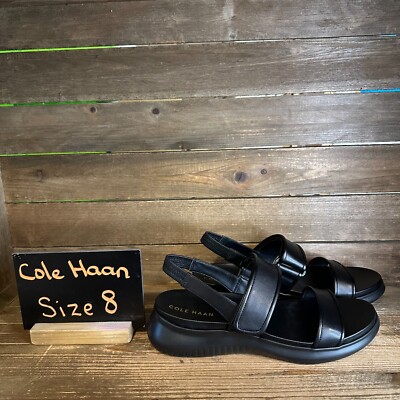 New NIB Womens Cole Haan Zerogrand Meritt Black Leather