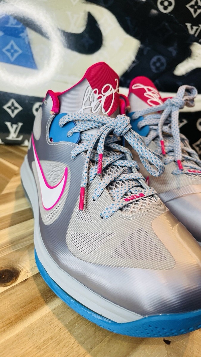 Nike Lebron 9 Low IX Wolf Grey Fireberry WBF South Beach 