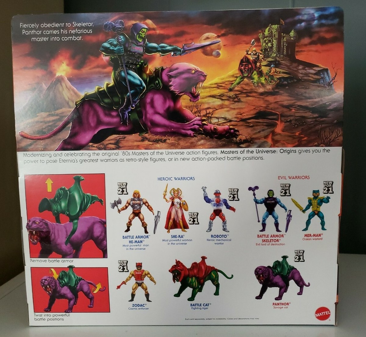 Panthor Masters Of The Universe Origins - Collector Edition USA Mattel, Neuf