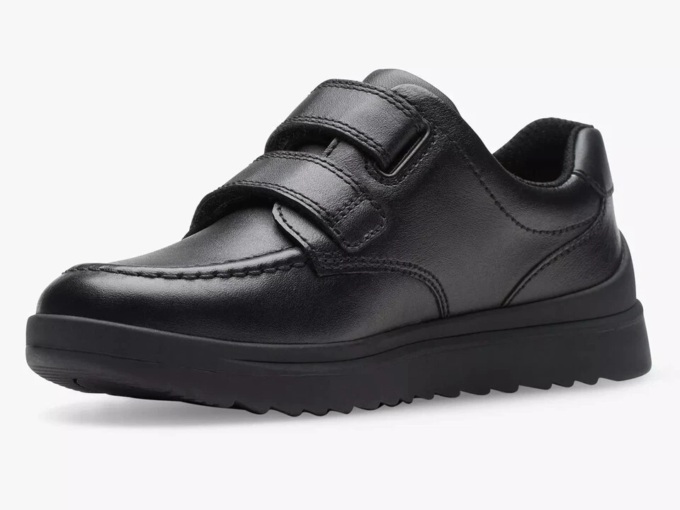 Clarks Kids Youths Goal Style Shoes Leather F & G Fit School Size UK 3-8 - Image 4 of 4
