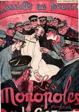 l'assiette au beurre revue humour caricature LES MONOPOLES LE GAZ GRANDJOUAN 87