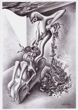 Psychoanalysis : Boris Artzybasheff : Surreal Illustration Print to Frame