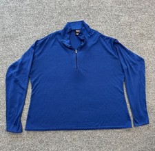 Patagonia Sweater Large Capiline 1/4 Zip Pullover Made In USA Performance KE3