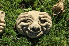 Steingesicht  Kuckuck Steinfigur frostfester Steinguss 