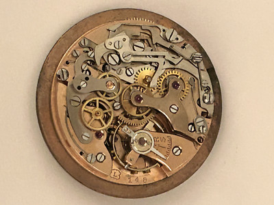 Landeron 148 vintage chronograph movement for part or restore Balance good (R25)