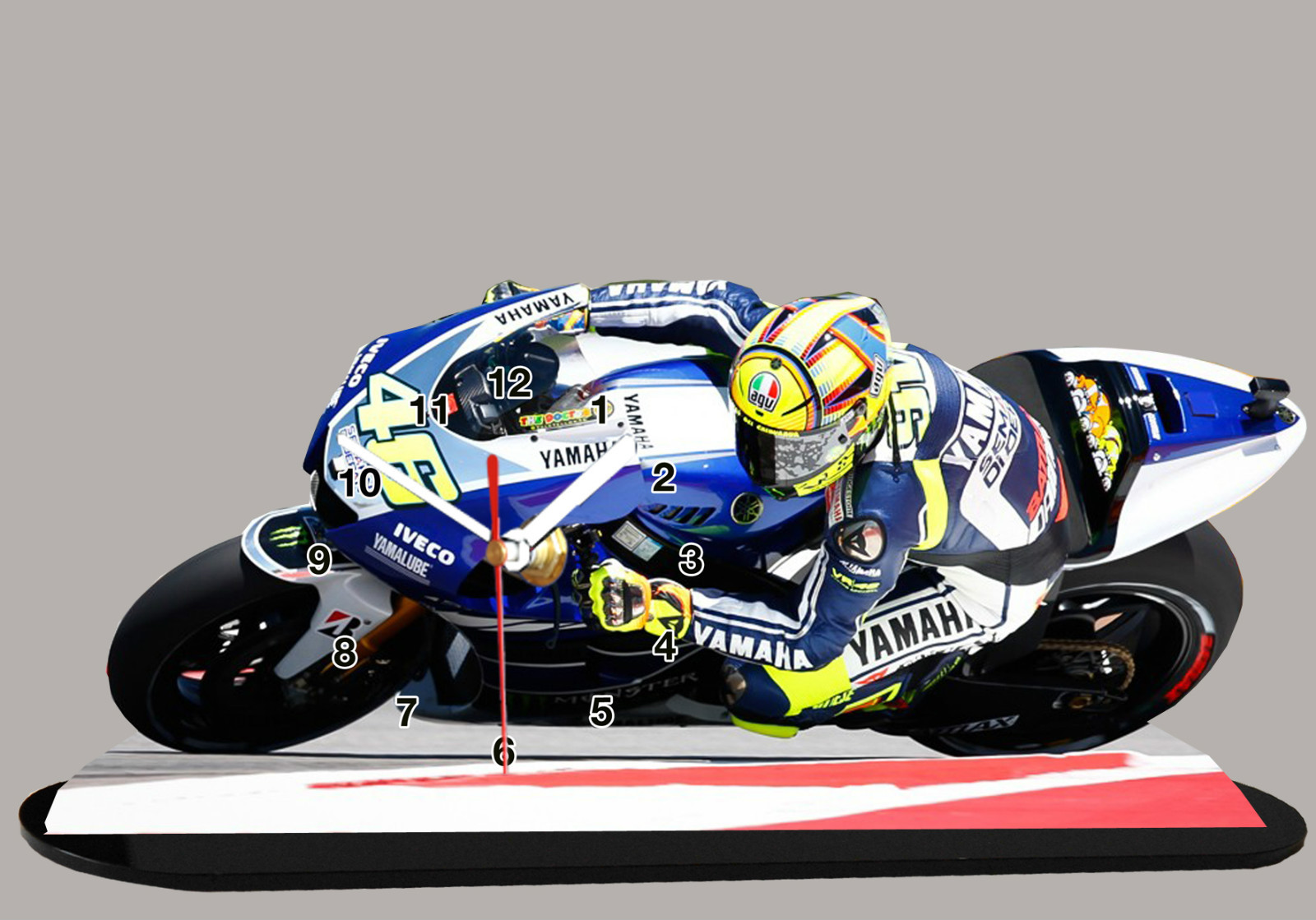 Horloge de Collection Moto GP-03 Valentino Rossi Miniature en Métal