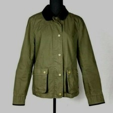 Jack Wills Coville Wax Jacket Olive Size Uk 14 Rrp £98 Dh013 Pp 16