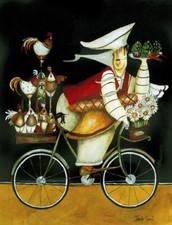 Ceramic Backsplash Tile Mural Chef Cook Kitchen/Bathroom - Poulet Vous