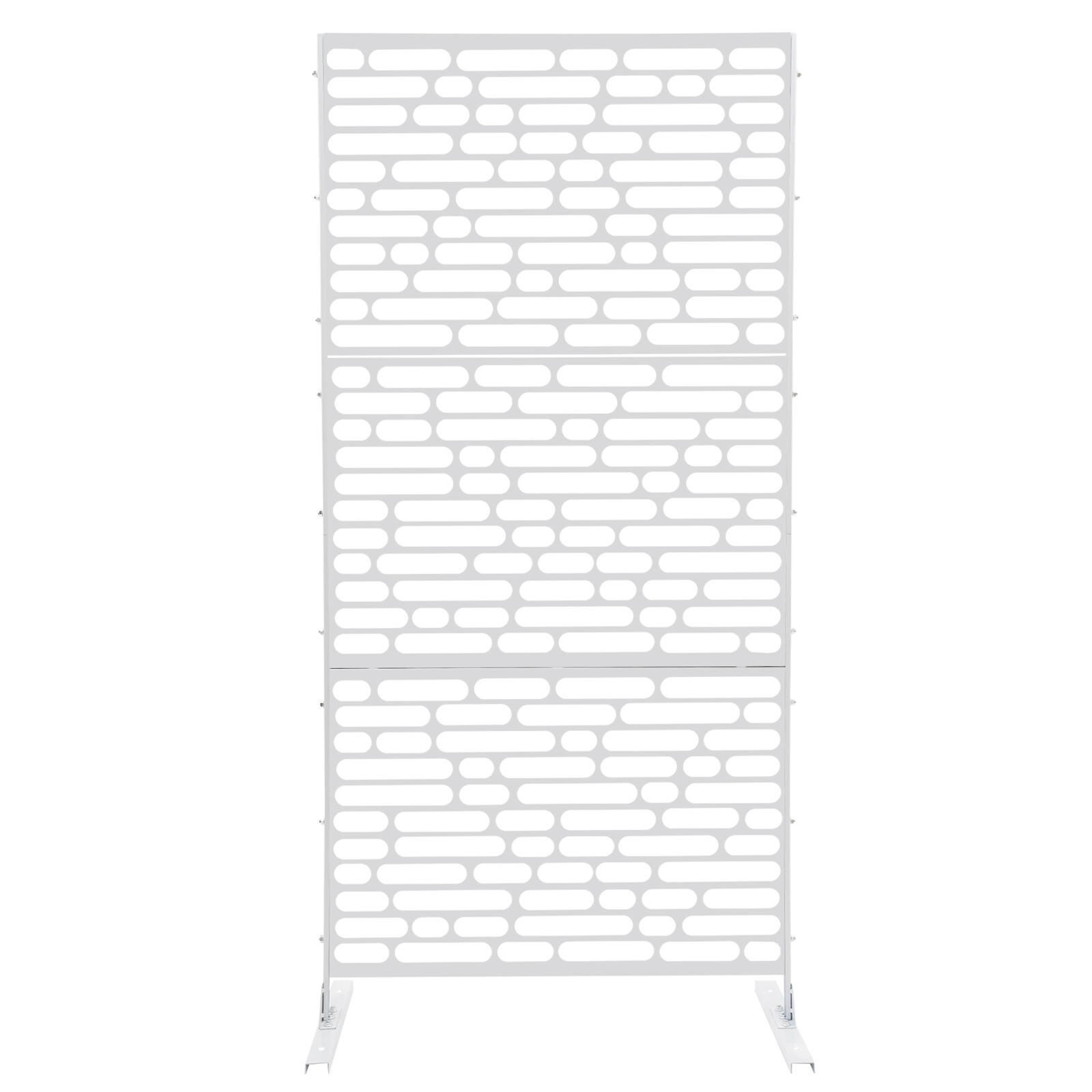 6.2ft X 3ft Metal Privacy Screen Outdoor for Patio, Garden, Fence, Balcony Decor