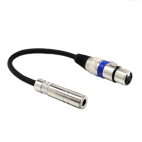 6,35 Mm Stereo Endpin Jack Für E-Gitarre – Metall-Klinkenbuchse Mit 3 Zinken, Chrom
