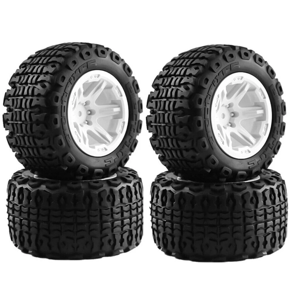 4PCS Wheel Rim Tires Set For 1/16 1/14 1/12 RC Racing Truck Monster Truck Upgrad - Image 4 of 4