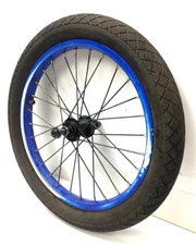 16" Bicycle Front Blue ALLOY Wheel with 1.95" Tire Mini-BMX Kids Bike #N4