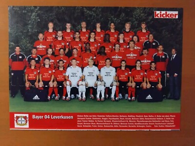 Bayer 04 Leverkusen, Mannschaftsfoto 2007/08, 1. BL,Kicker,A4,ungekl.  