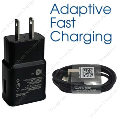 Adapter Fast Charger Type C With Phone Charging Cable For Samsung Galaxy Android