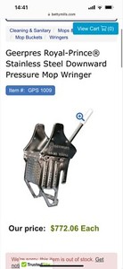 Geerpres Royal Prince Stainless Steel Cleanroom Downward Pressure Mop Wringer