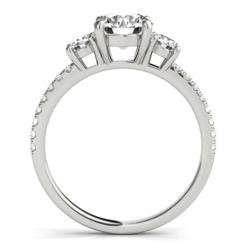 2.00 ct Round Cut IGI Lab Grown Anniversary Wedding Ring 950 Platinum 8 7 6 5 - Image 3 of 4