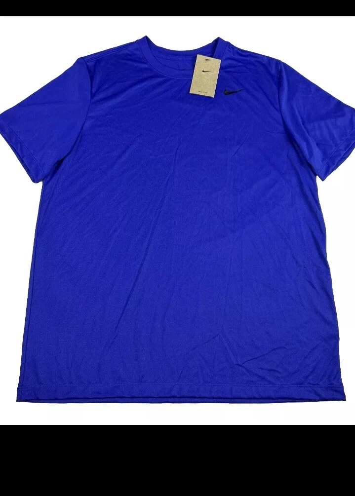 Nike Men's Dri-Fit Legend Fitness T-Shirt in Blue, Size XL
