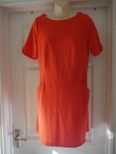 Red Dress Papaya Collection Size 10 Ladies Summer Work Pockets Stretchy Vesatile