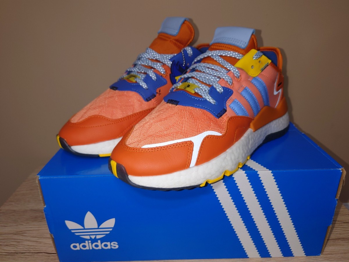 Adidas Ninja Nite Jogger Q47199 Orange Running Shoes Men's US 8½