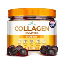 Sugar-Free Marine Collagen Gummies (90 Collagen Chews) Potent 500mg Collagen ...